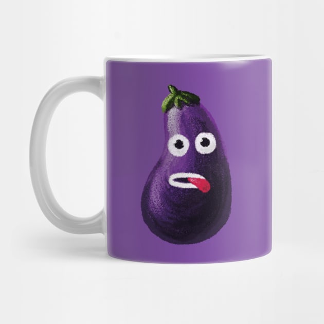 Funny eggplant character by Boriana Giormova